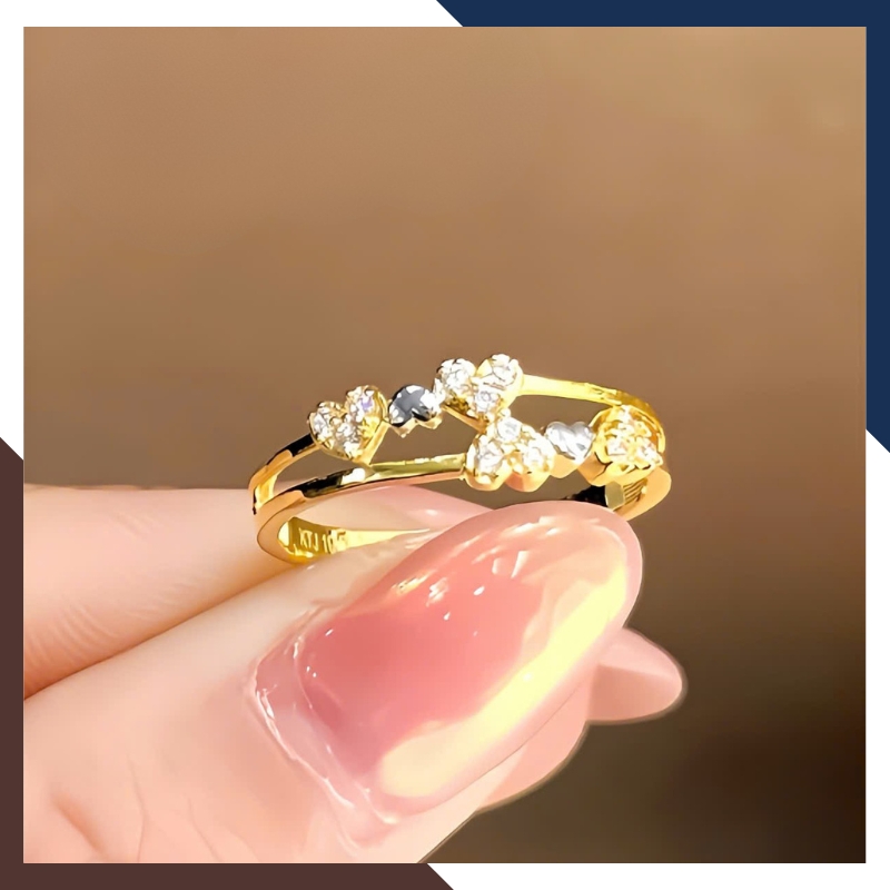 Nhẫn vàng tây nữ 10k NVN370 – Nhẹ nhàng nổi bật