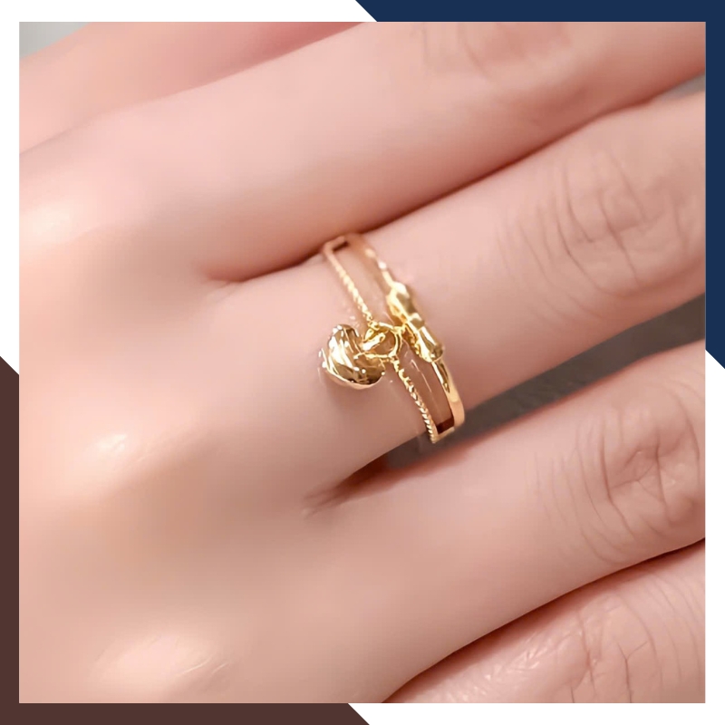 Nhẫn trái tim NVN420 vàng nữ 10k – Ngọc trai Anchi