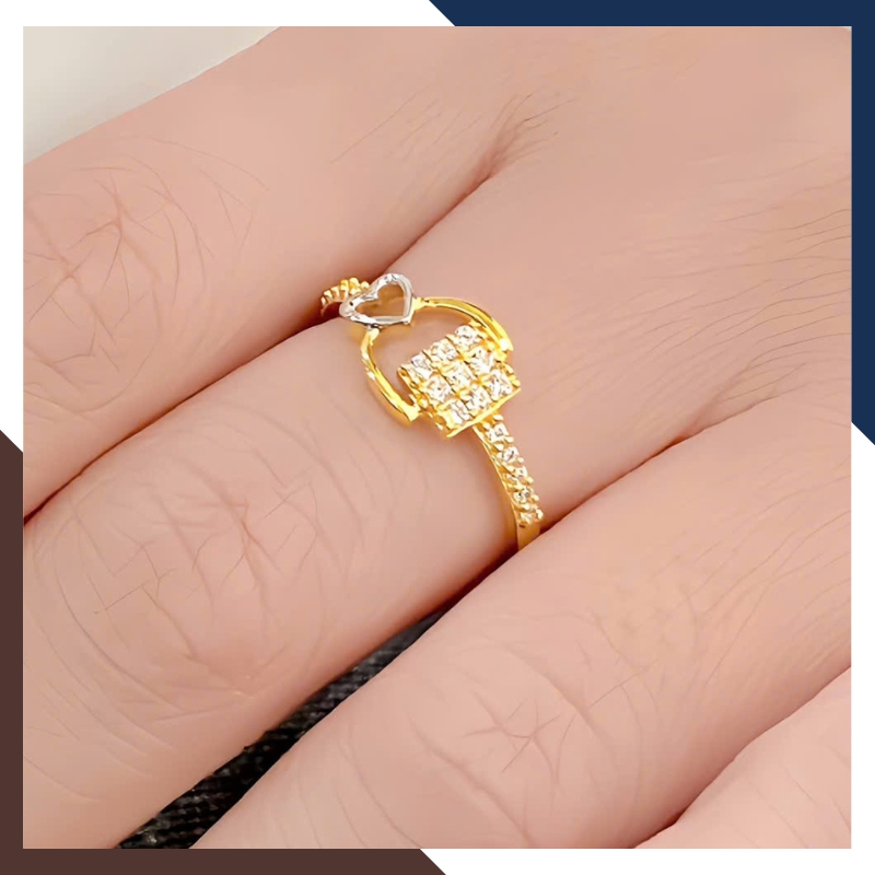 Nhẫn trái tim NVN420 vàng nữ 10k – Ngọc trai Anchi