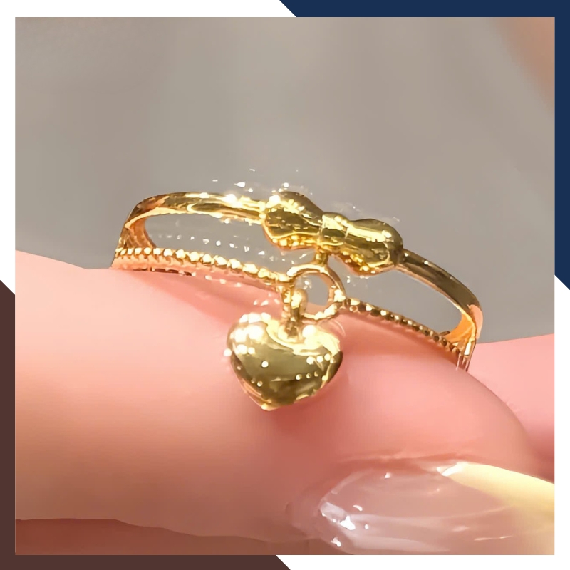 Nhẫn trái tim NVN420 vàng nữ 10k – Ngọc trai Anchi