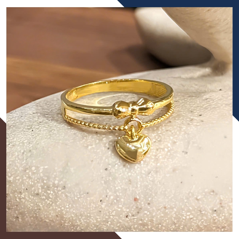 Nhẫn trái tim NVN420 vàng nữ 10k – Ngọc trai Anchi