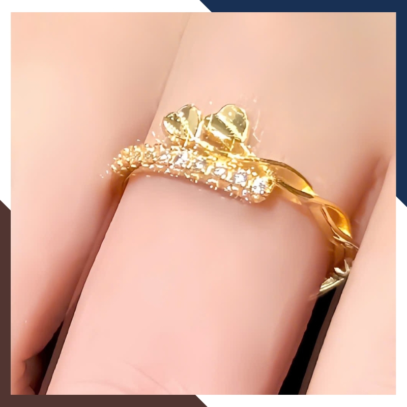 Nhẫn vàng tây nữ 10K NVN383 – BST 4 mẫu mảnh đẹp