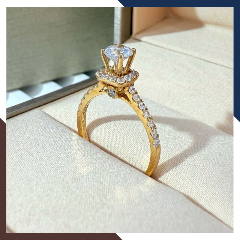 Nhẫn Vàng Nữ, Nhẫn Cầu Hôn Vàng 18k Nhiều Mẫu Đẹp Mã NVN141