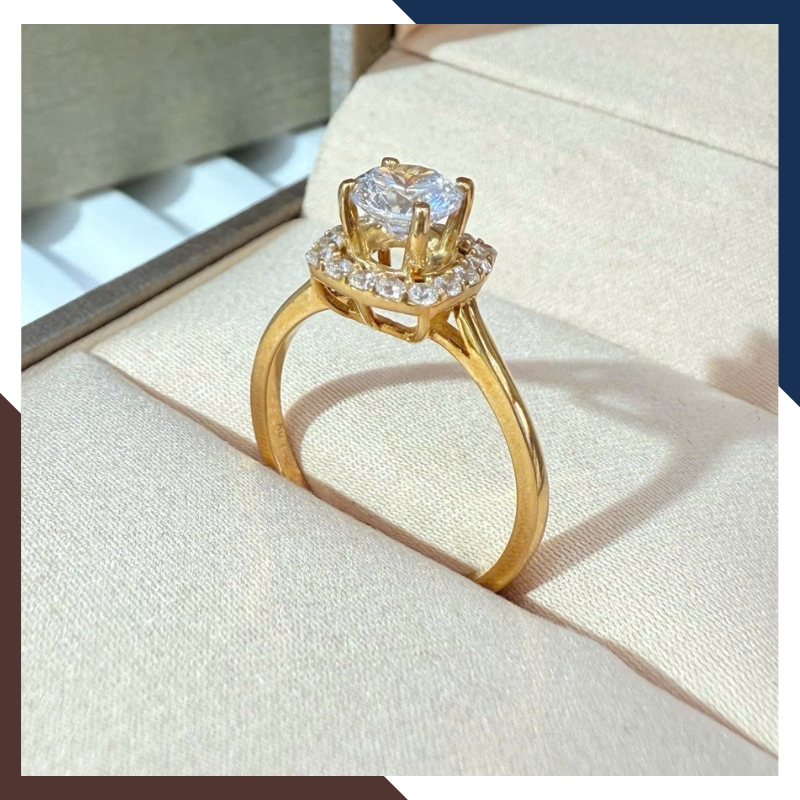 Nhẫn Vàng Nữ, Nhẫn Cầu Hôn Vàng 18k Nhiều Mẫu Đẹp Mã NVN141
