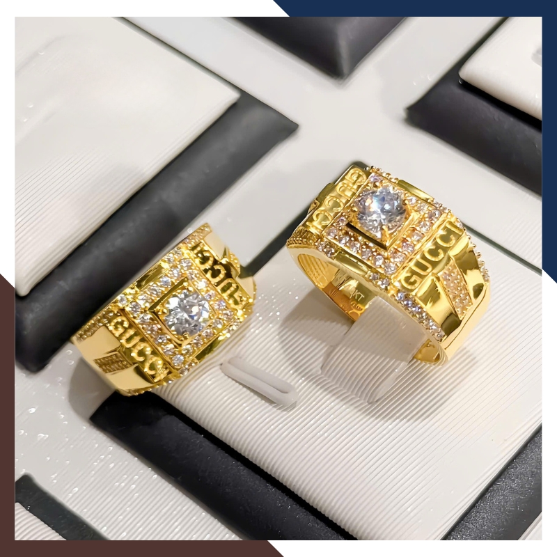 Nhẫn Vàng Tây Nam 10k Gucci Mã NVNA27 – Lịch lãm & đẳng cấp