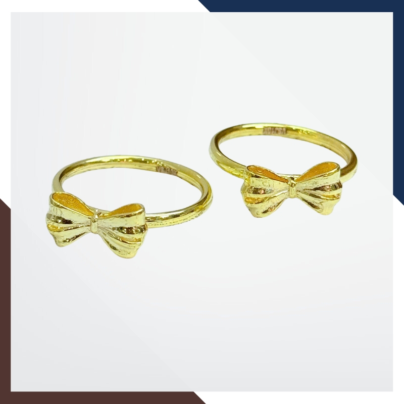 Nhẫn Vàng Tây Nữ 10K Hình Nơ NVN291 – Duyên Dáng, Thanh Lịch