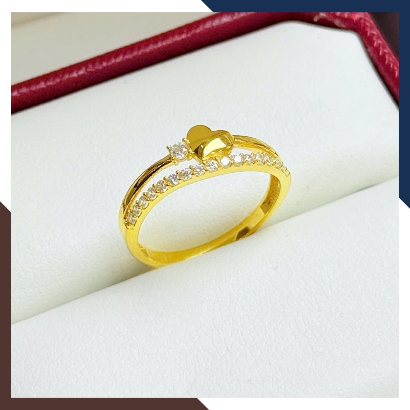 Nhẫn vàng tây nữ 10k NVN411 – Quà tặng hoàn hảo cho người yêu