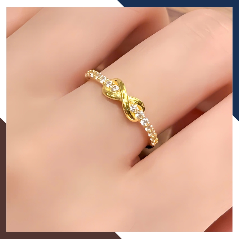 Nhẫn vàng tây nữ 10k NVN300 – BST 5 mẫu nhẫn nơ