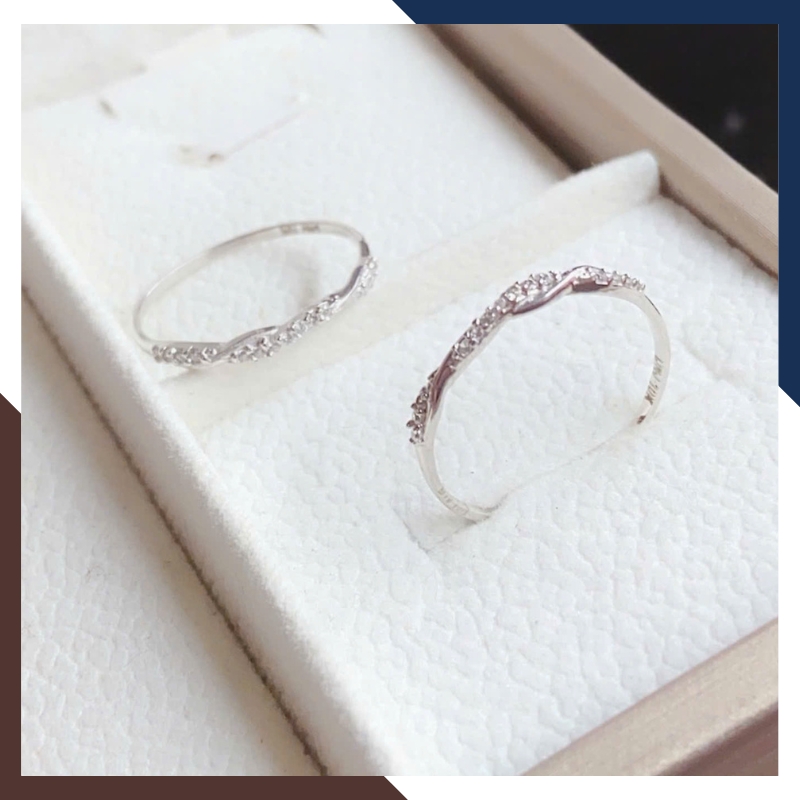 Nhẫn vàng tây nữ 10k NVN366 – BST nhẫn mảnh đẹp