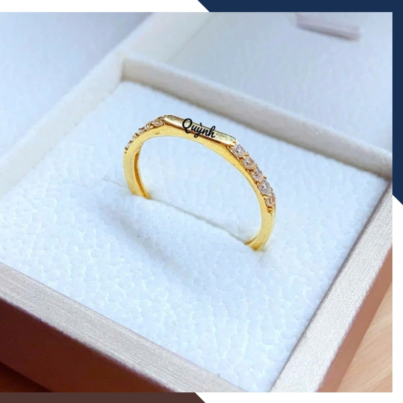 Nhẫn vàng tây nữ 10k NVN366 – BST nhẫn mảnh đẹp