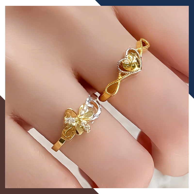 Nhẫn vàng tây nữ 10k NVN402 – Thiết kế trái tim lãng mạn