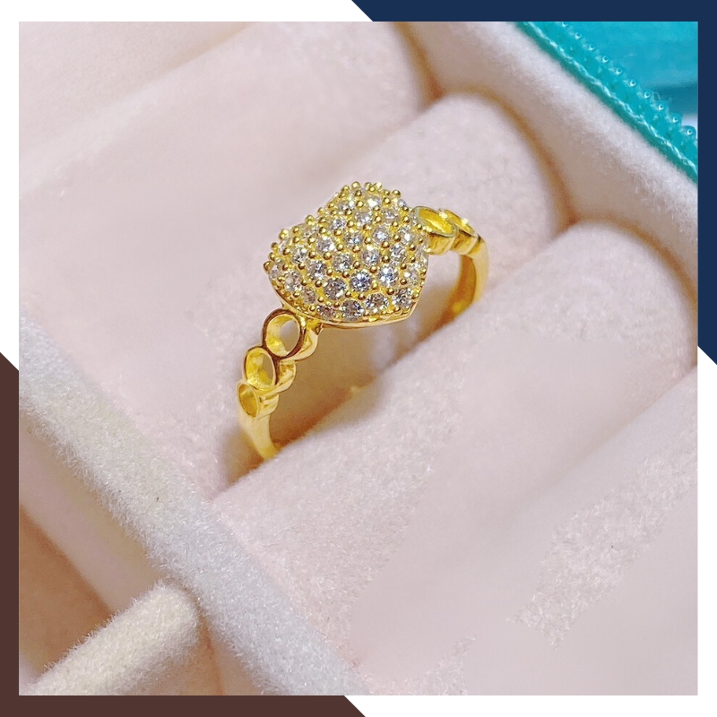 Nhẫn Vàng Tây Nữ 10k Tặng Người Yêu Nhiều Mẫu Mới Đẹp Mã NVN108