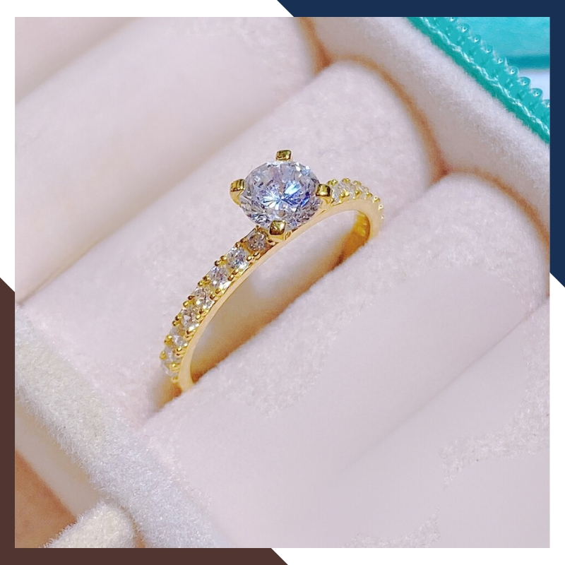 Nhẫn Vàng Tây Nữ 10k Tặng Người Yêu Nhiều Mẫu Mới Đẹp Mã NVN108