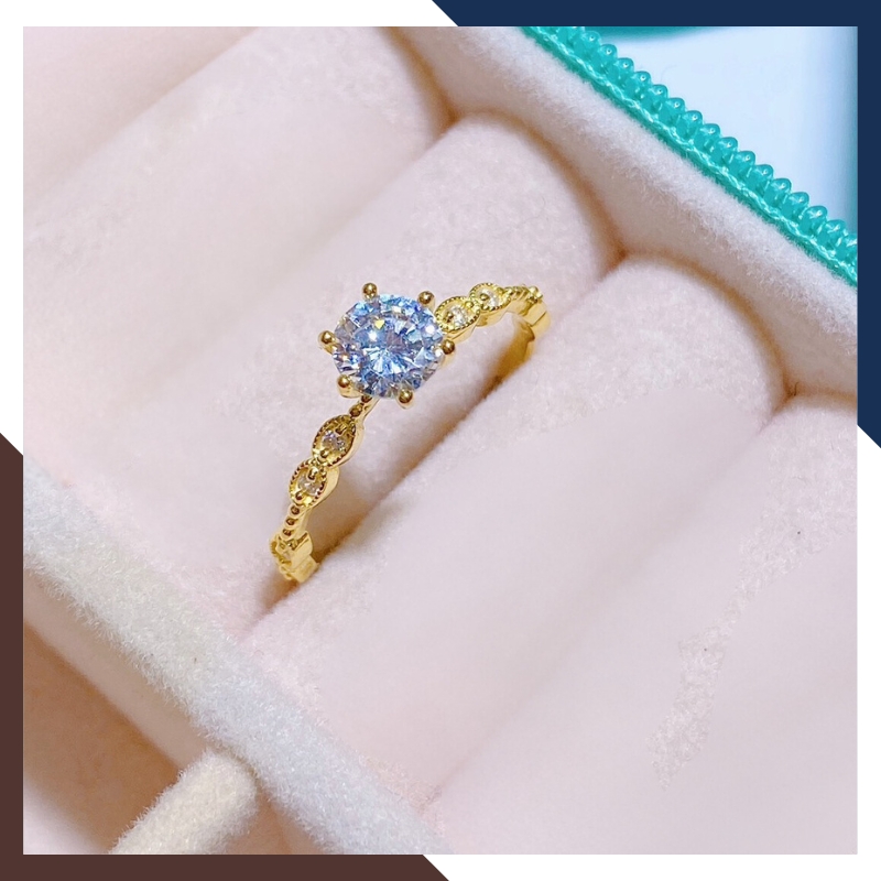 Nhẫn Vàng Tây Nữ 10k Tặng Người Yêu Nhiều Mẫu Mới Đẹp Mã NVN108