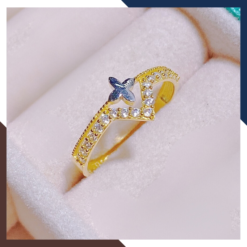 Nhẫn Vàng Tây Nữ 10k Tặng Người Yêu Nhiều Mẫu Mới Đẹp Mã NVN108