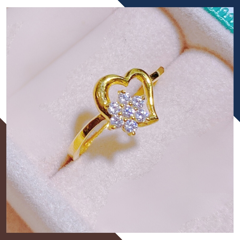 Nhẫn Vàng Tây Nữ 10k Tặng Người Yêu Nhiều Mẫu Mới Đẹp Mã NVN108