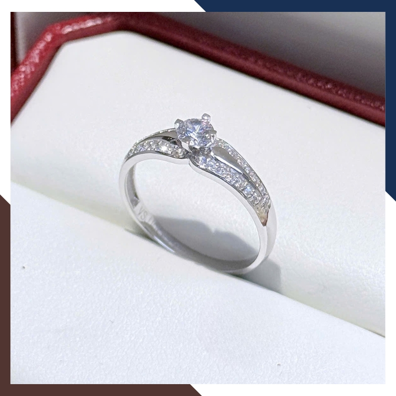 Nhẫn vàng trắng nữ 10k NVN275 – 6 mẫu thanh lịch từ Ngọc Trai Anchi