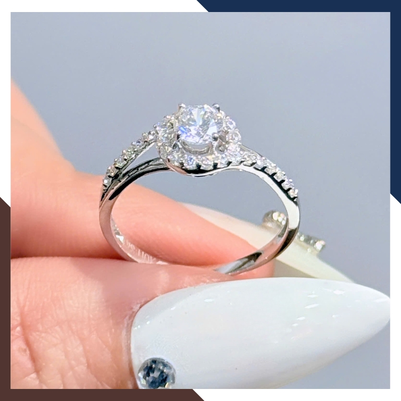 Nhẫn vàng trắng nữ 10k NVN275 – 6 mẫu thanh lịch từ Ngọc Trai Anchi