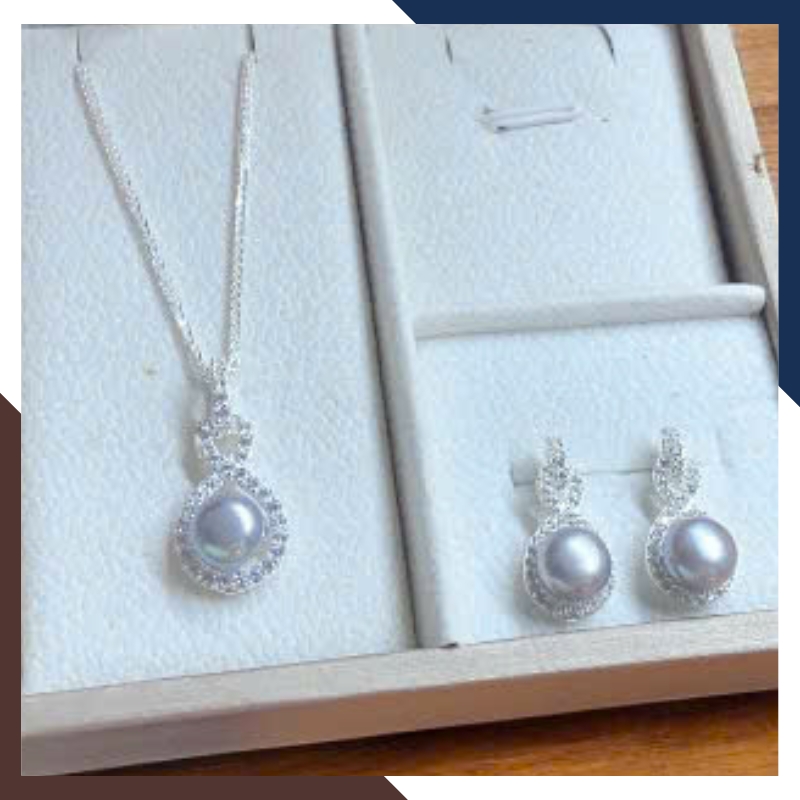 Set Ngọc Trai Bạc Cho Nữ BTSNT179