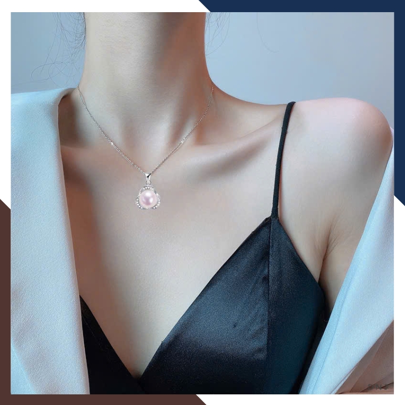 Set Ngọc Trai Bạc Xi Bạch Kim Cao Cấp BTSNT150