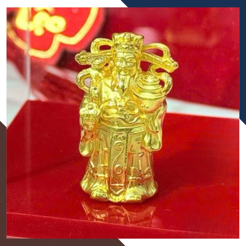 Tượng Thần Tài Vàng 24k 9999 – Vật Phẩm Phong Thuỷ May Mắn