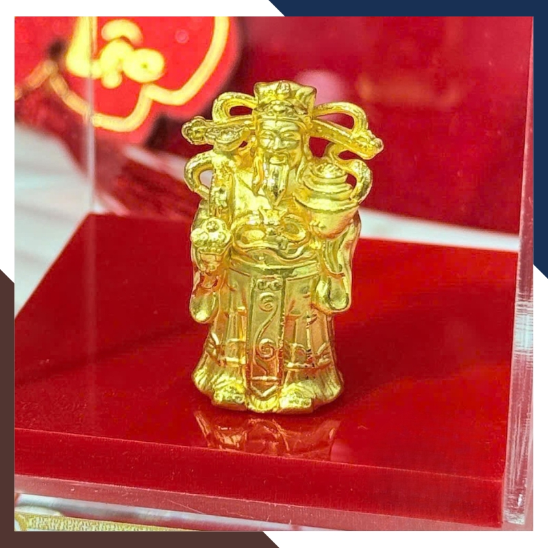 Tượng Thần Tài Vàng 24k 9999 – Vật Phẩm Phong Thuỷ May Mắn