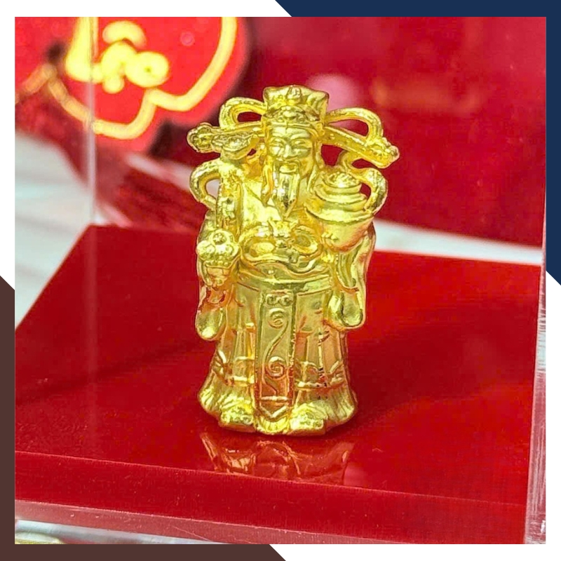 Tượng Thần Tài Vàng 24k 9999 – Vật Phẩm Phong Thuỷ May Mắn