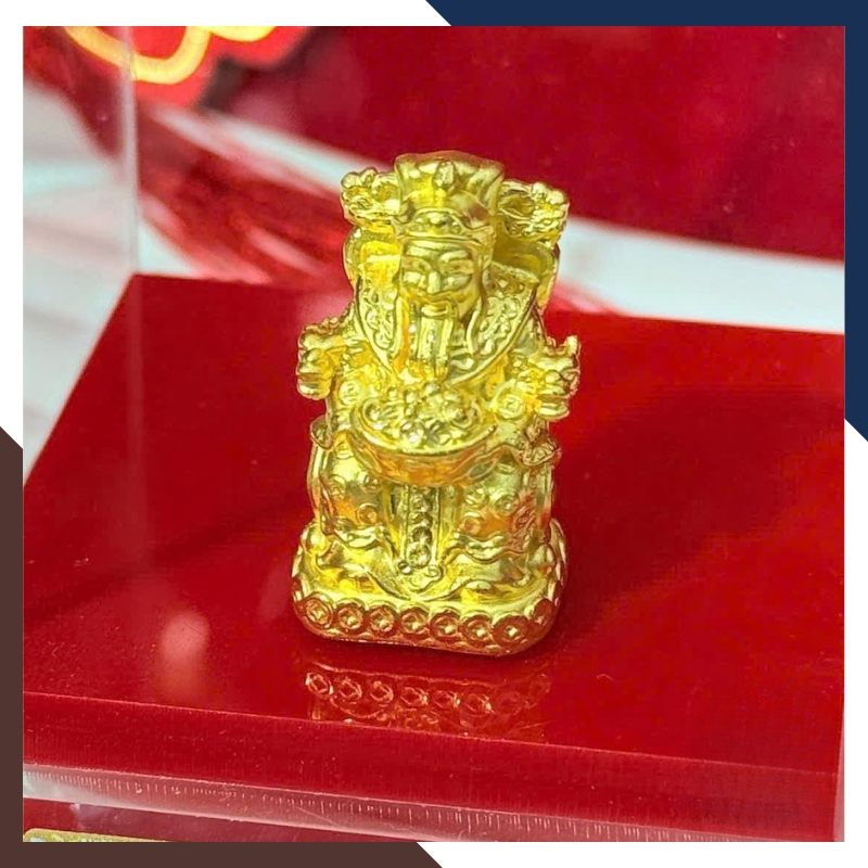 Tượng Thần Tài Vàng 24k 9999 – Vật Phẩm Phong Thuỷ May Mắn