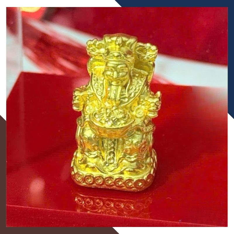 Tượng Thần Tài Vàng 24k 9999 – Vật Phẩm Phong Thuỷ May Mắn