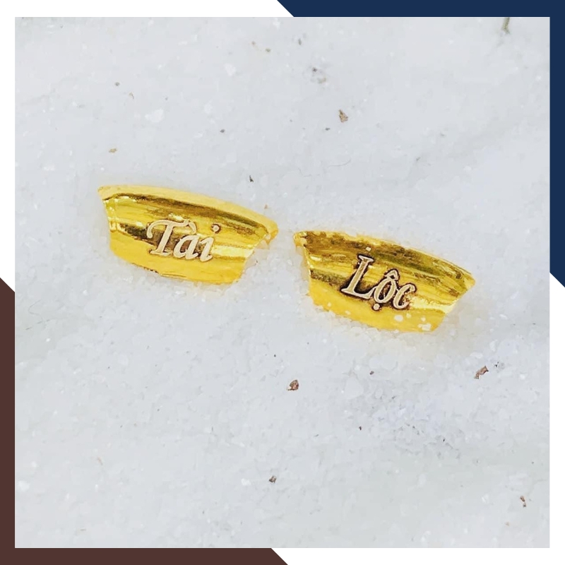 Vòng Charm Hạt Gạo Vàng Tây 10k Cho Nữ VCHV83 | Khắc Chữ Theo Yêu Cầu