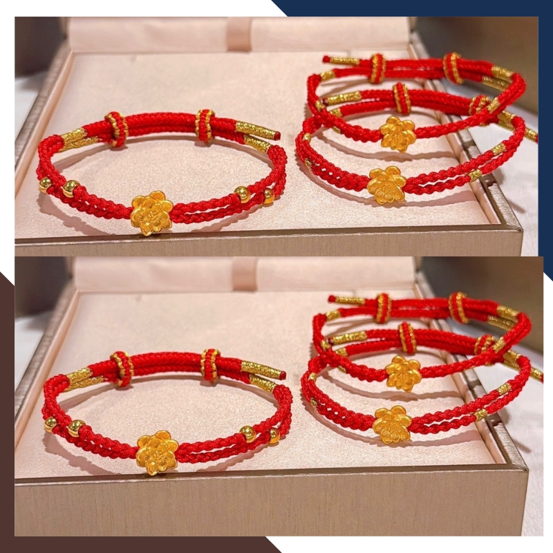 Vòng Charm Hoa Sen Vàng 24k Cho Nữ VCHV89