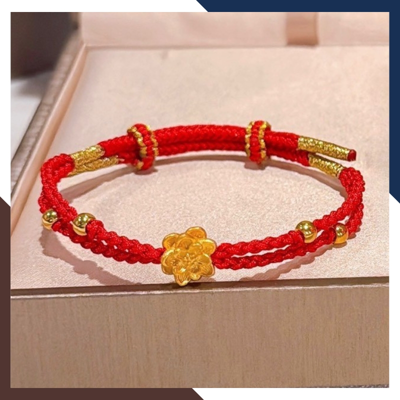 Vòng Charm Hoa Sen Vàng 24k Cho Nữ VCHV89