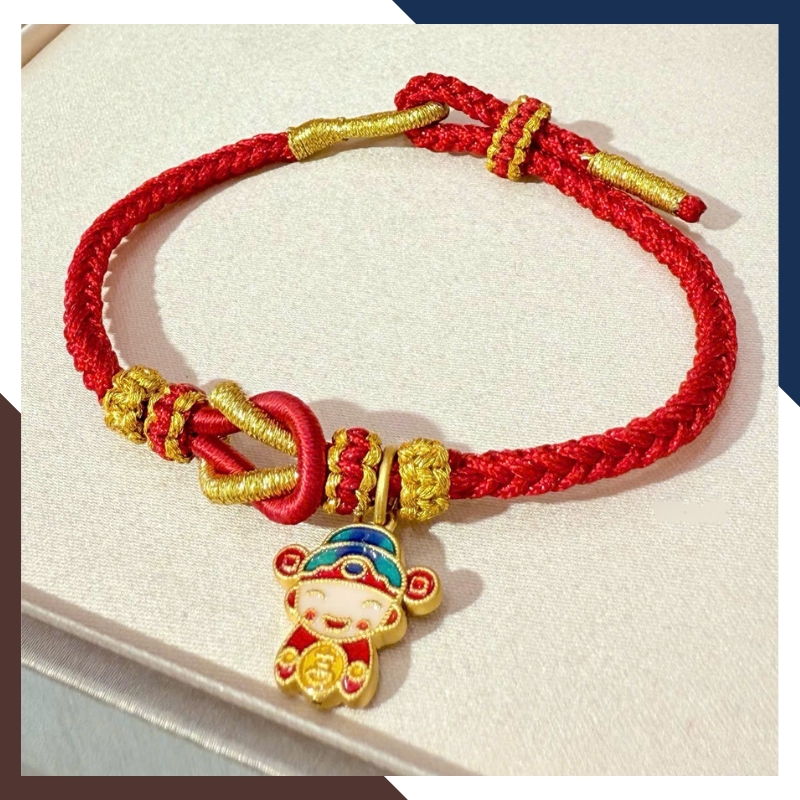 Vòng Charm Thần Tài Vàng 24k Cho Nữ VCHV69