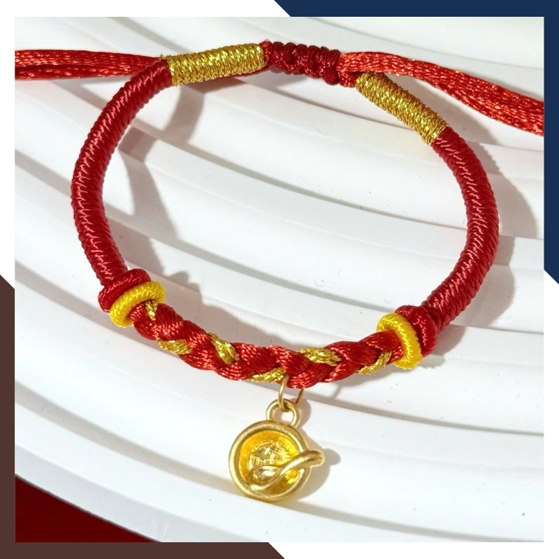 Vòng Charm Vàng 24k Cho Bé Đầy Tháng VCHV53