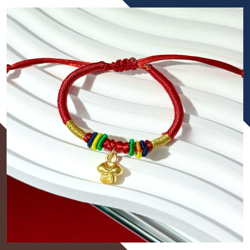 Vòng Charm Vàng 24k Cho Bé Đầy Tháng VCHV53