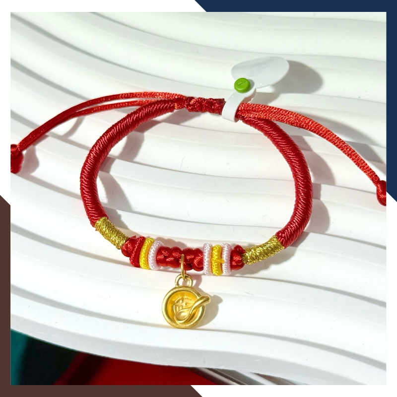 Vòng Charm Vàng 24k Cho Bé Đầy Tháng VCHV53