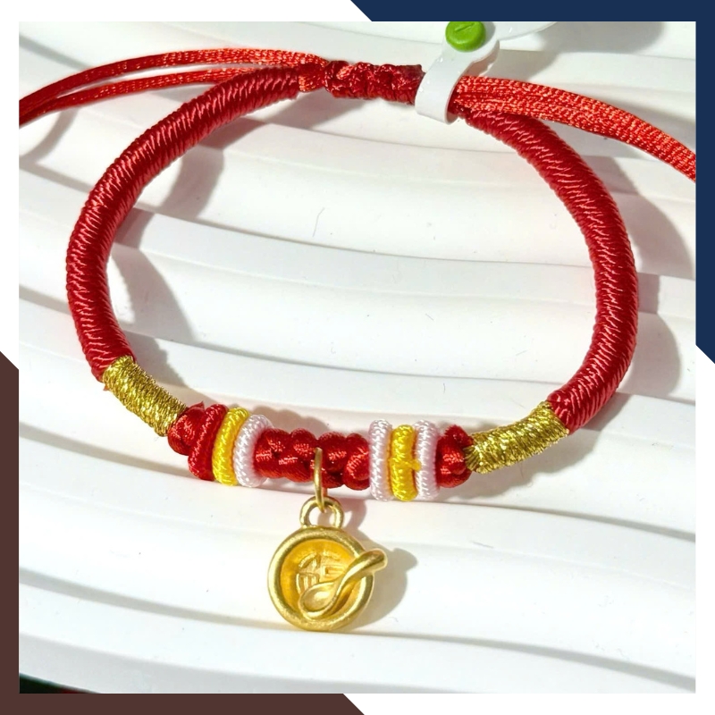 Vòng Charm Vàng 24k Cho Bé Đầy Tháng VCHV53