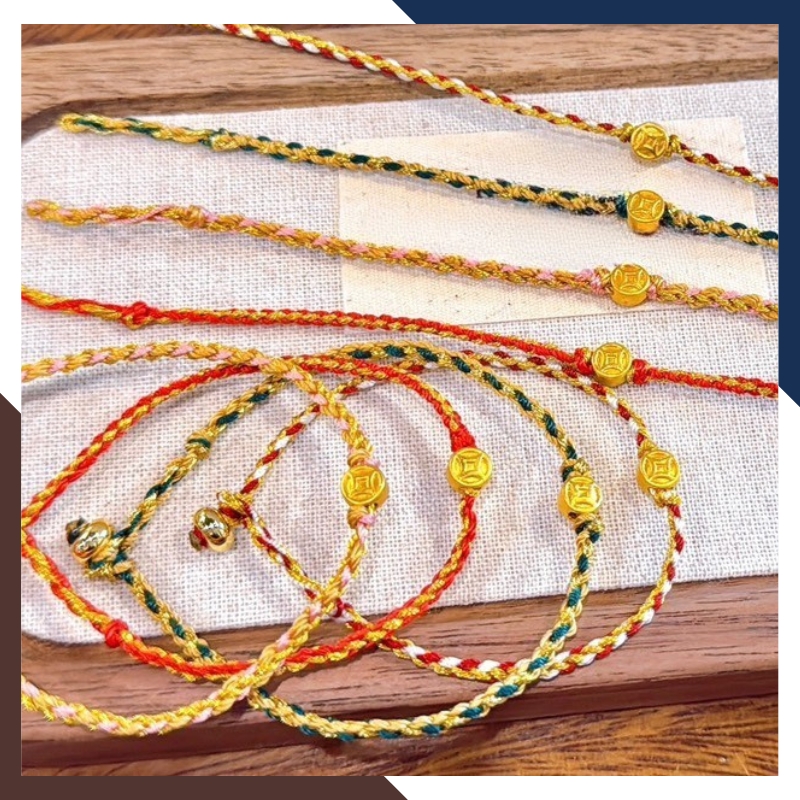 Vòng Charm Vàng 24k Đồng Xu Kim Tiền Tài Lộc Cho Nữ VCHV61