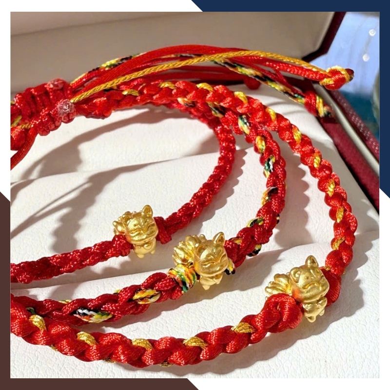 Vòng Charm Vàng 24k Hồ Ly 9 Đuôi Cửu Vĩ Hồ VCHV22