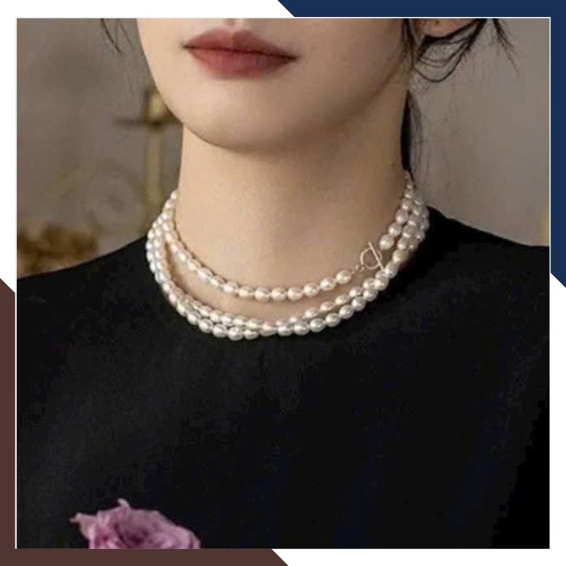 Vòng Cổ Ngọc Trai Dài 120CM Cho Nữ Mặc Áo Dài VCNT110