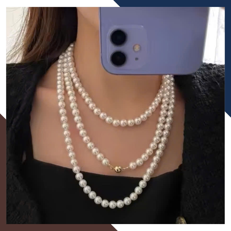 Vòng Cổ Ngọc Trai Dài 140Cm Mặc Áo Dài Cho Nữ VCNT112