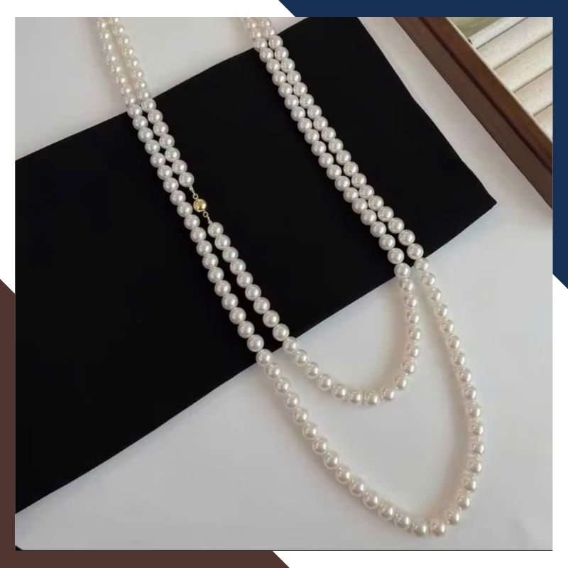 Vòng Cổ Ngọc Trai Dài 140Cm Mặc Áo Dài Cho Nữ VCNT112