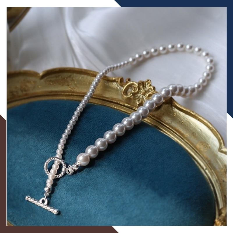 Vòng cổ ngọc trai thời trang trẻ trung cho nữ mã 59AC340