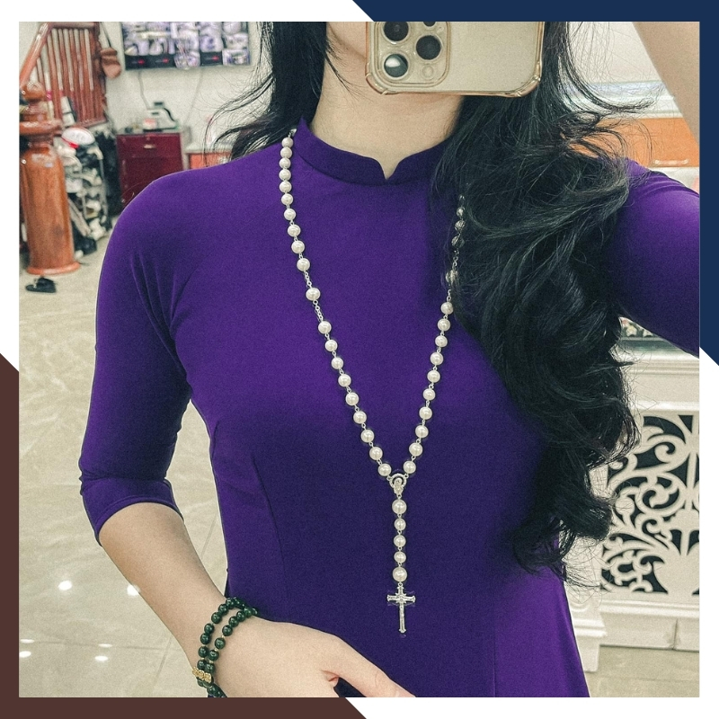 Vòng cổ ngọc trai dài: Vẻ đẹp vượt thời gian cho quý cô thanh lịch