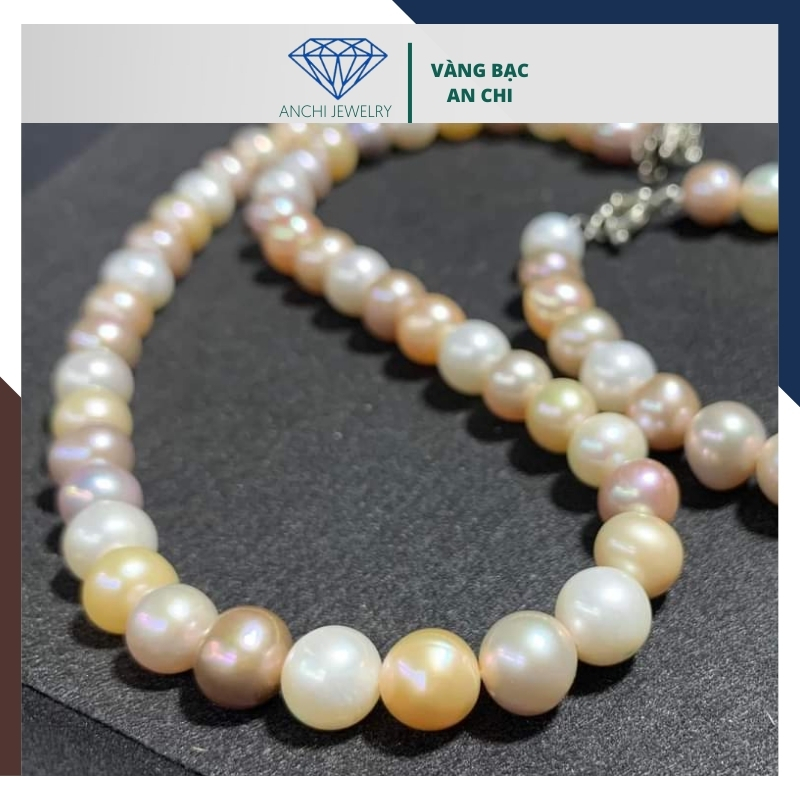 Vòng cổ ngọc trai tứ quý cao cấp mặc áo dài cho nữ 11C1200K25
