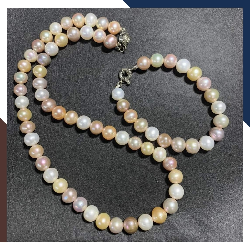 Vòng cổ ngọc trai tứ quý cao cấp mặc áo dài cho nữ 11C1200K25