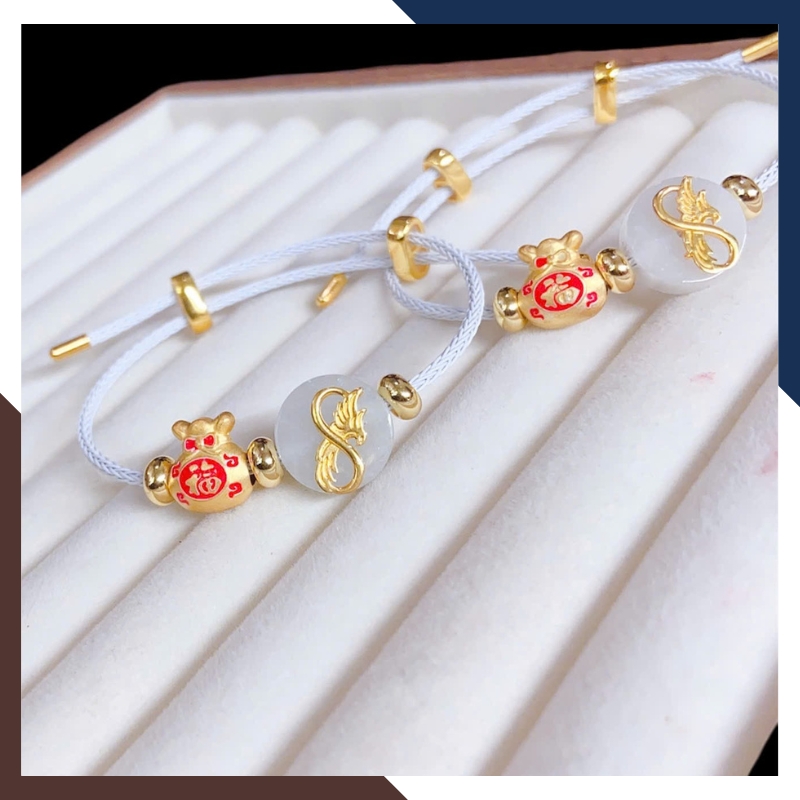 Vòng Ngọc Trăng Non Phong Thủy VTDPT52 – Bình An & Năng Lượng Tốt