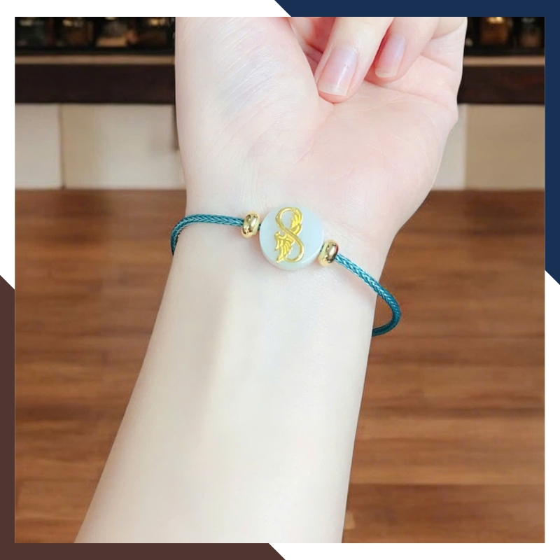 Vòng Ngọc Trăng Non Phong Thủy VTDPT52 – Bình An & Năng Lượng Tốt