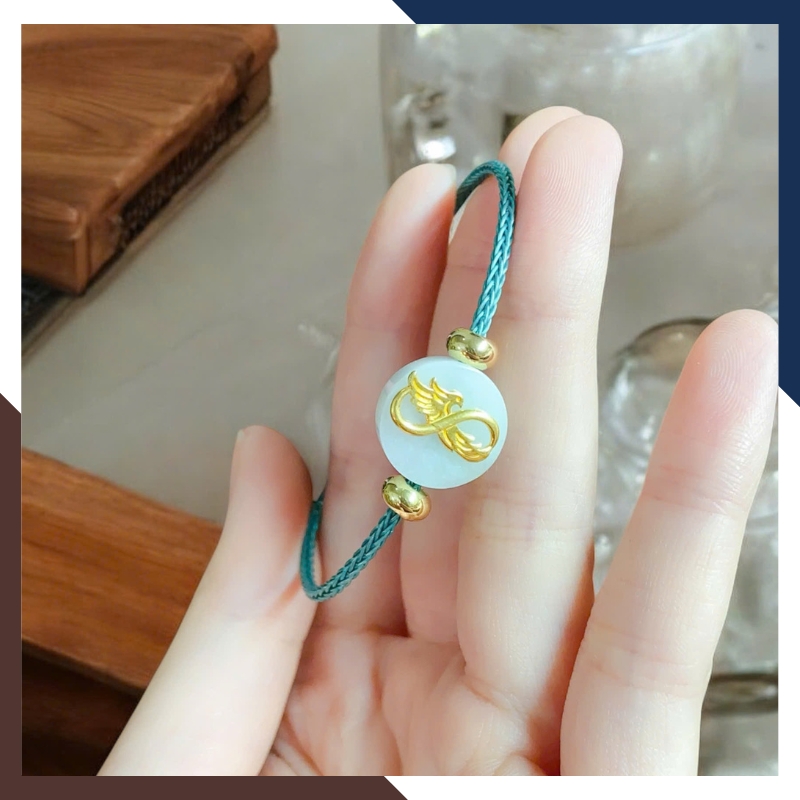 Vòng Ngọc Trăng Non Phong Thủy VTDPT52 – Bình An & Năng Lượng Tốt