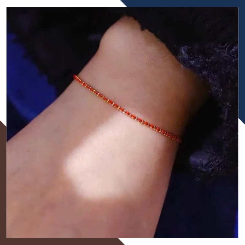 Vòng Tay Chỉ Đỏ Vàng 18k May Mắn Cho Nữ VCHV86 | Vàng Ý 750